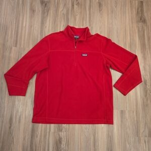Patagonia Micro D 1/4-Zip Pullover Fleece Jacket Vibrant Red